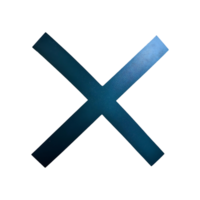 Cross Mark No Icon Symbol isolated on transparent background png