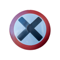 Cross Mark Icon No Symbol isolated on transparent background png