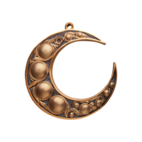 Decorative Moon Frame Icon Symbol isolated on transparent background png