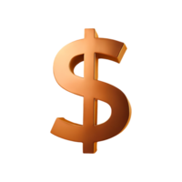 Dollar Currency Icon Symbol isolated on transparent background png
