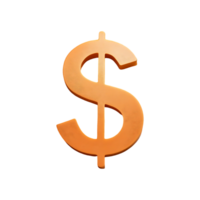 Dollar Currency Icon Symbol isolated on transparent background png
