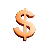 Dollar Currency Icon Symbol isolated on transparent background png