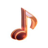 Eighth Note Beamed Symbol isolated on transparent background png
