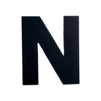 English Letter N Symbol isolated on transparent background png