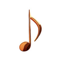 Flat Note Symbol isolated on transparent background png