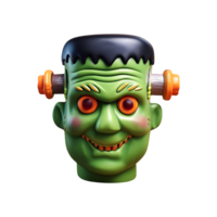 Frankenstein Monster Halloween Icon Symbol isolated on transparent background png
