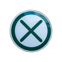 No Cross Mark Icon Symbol isolated on transparent background png