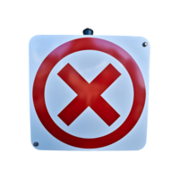 No Cross Mark Icon Symbol isolated on transparent background png