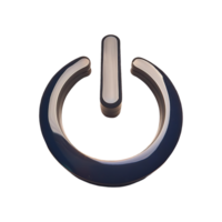 Power Icon Sharp Symbol isolated on transparent background png