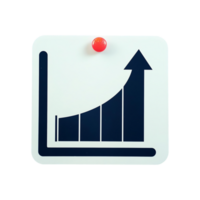 Graph Icon Symbol isolated on transparent background png