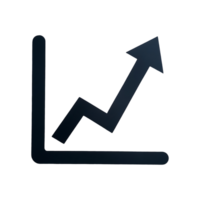 Graph Icon Symbol isolated on transparent background png