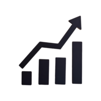 Graph Icon Symbol isolated on transparent background png