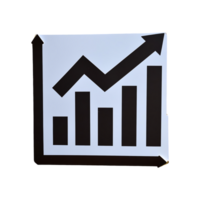 Graph Icon Symbol isolated on transparent background png