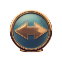 Left Right Directional Arrow Web Icon Symbol isolated on transparent background png