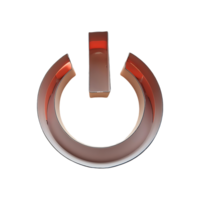 Power Icon Sharp Symbol isolated on transparent background png