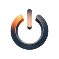 Power Icon Sharp Symbol isolated on transparent background png