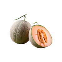 Cantaloupe isolated on transparent background png