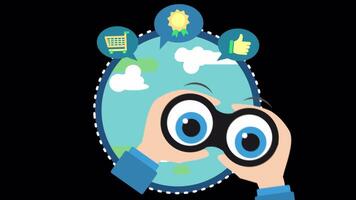 Check Your Business From Anywhere In The World On Alpha Channel 2D Cartoon Animation video
