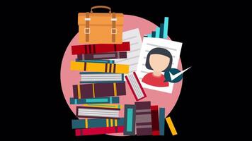 Achieve Development Faster Using Business Research On Alpha Channel 2D Cartoon Animation video