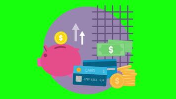 Making The Right Investment To Increase The Profit You Earn In Your Business On Greenscreen Background 2D Cartoon Animation video