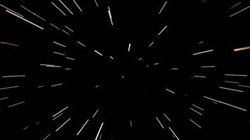 Abstract particles speed centric motion starburst rays animation 3D rendering. video