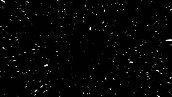 resumen partículas velocidad céntrico movimiento Starburst rayos animación 3d representación. video