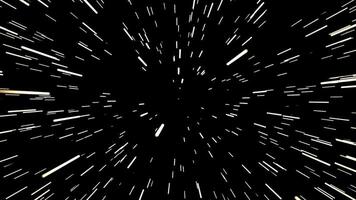 Abstract particles speed centric motion starburst rays animation 3D rendering. video