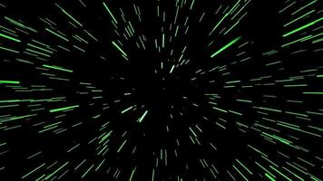 Abstract particles speed centric motion starburst rays animation 3D rendering. video