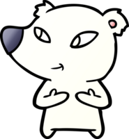 polar bear cartoon drawing png