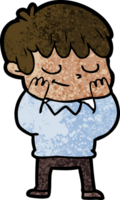 cartoon happy boy drawing png