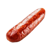 Delicious dry sausage isolated on transparent background png
