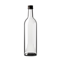 empty wine bottle isolated on transparent background png