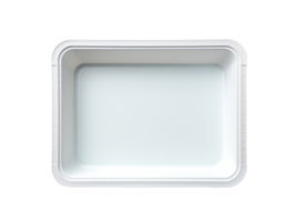Empty paper food tray isolated on transparent background png