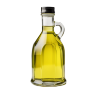 Empty Olive oil bottle isolated on transparent background png