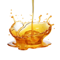 Fluid honey isolated on transparent background png