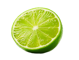 Flesh of lime citrus fruit isolated on transparent background png