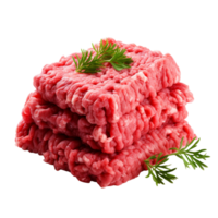 fresh minced meat isolated on transparent background png