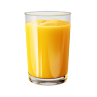glass of mango juice isolated on transparent background png