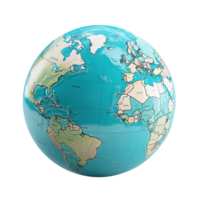 Globe isolated on transparent background png