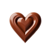 Heart shaped chocolate isolated on transparent background png