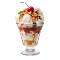 Ice Cream Sundae isolated on transparent background png