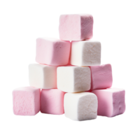 marshmallow isolated on transparent background png
