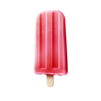 Pink ice cream popsicle isolated on transparent background png