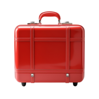 red suitcase isolated on transparent background png