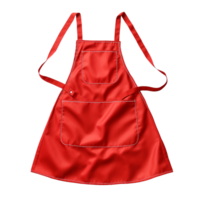 Red apron isolated on transparent background png