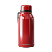 Red thermos isolated on transparent background png