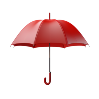 Red umbrella isolated on transparent background png