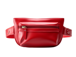 Red waist pouch isolated on transparent background png