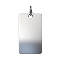 steel tag isolated on transparent background png