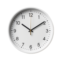 Wall clock isolated on transparent background png